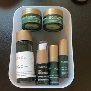 A bunch of Biossance trial size items. Unused.